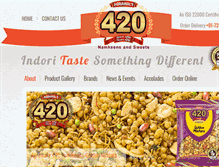 Tablet Screenshot of 420namkeen.com